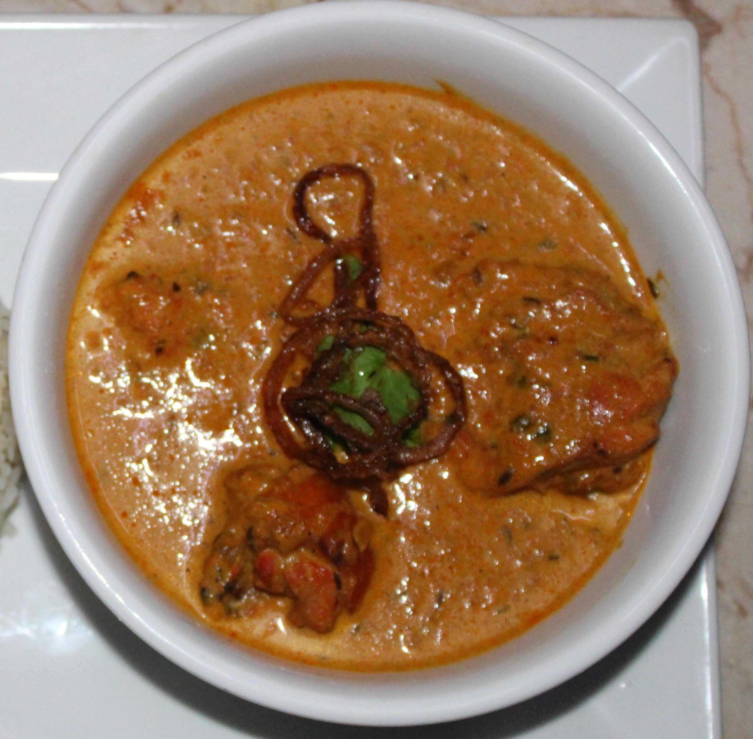 Thai peanut chicken curry.
