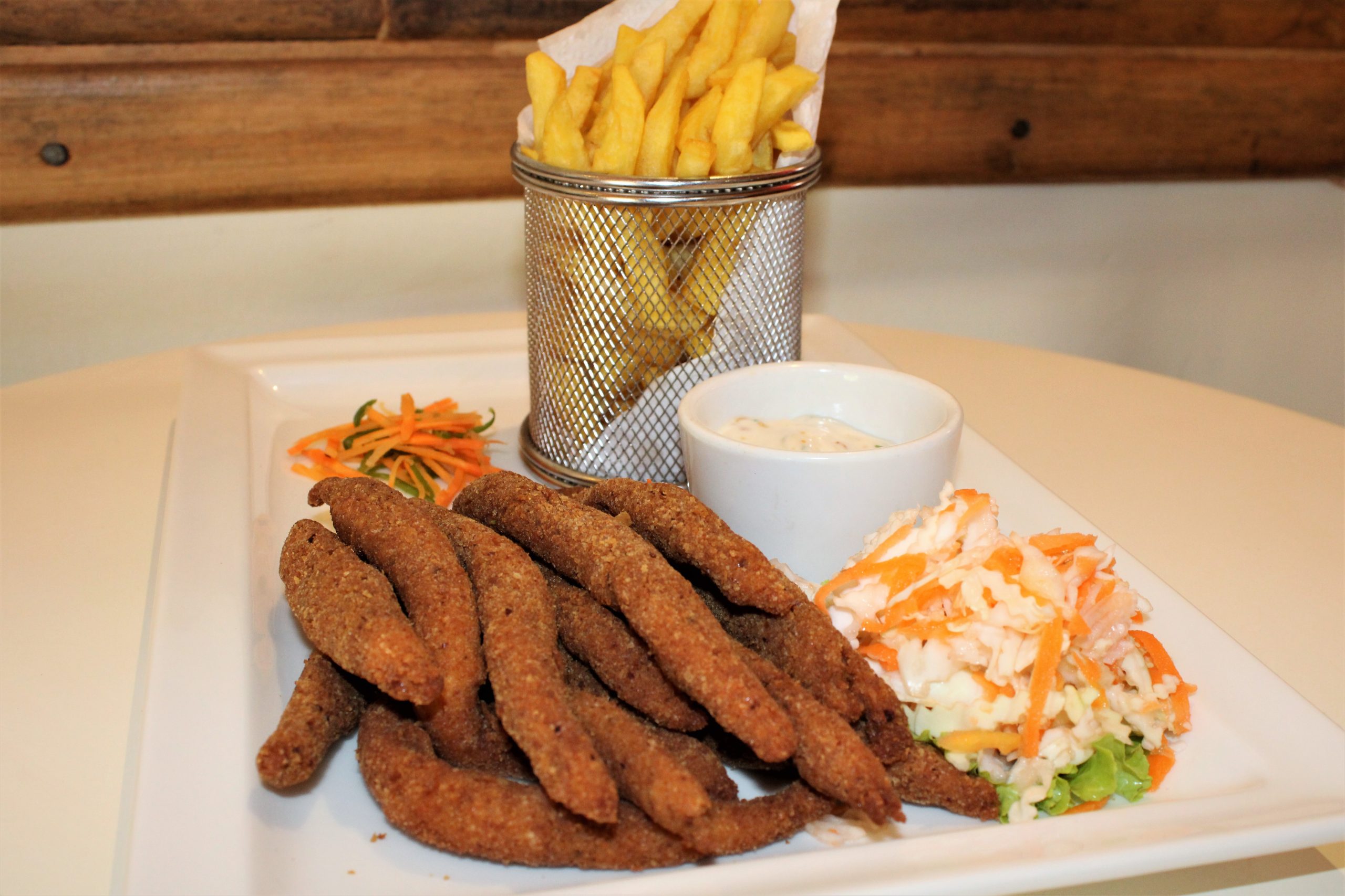 Traditional fish fingers