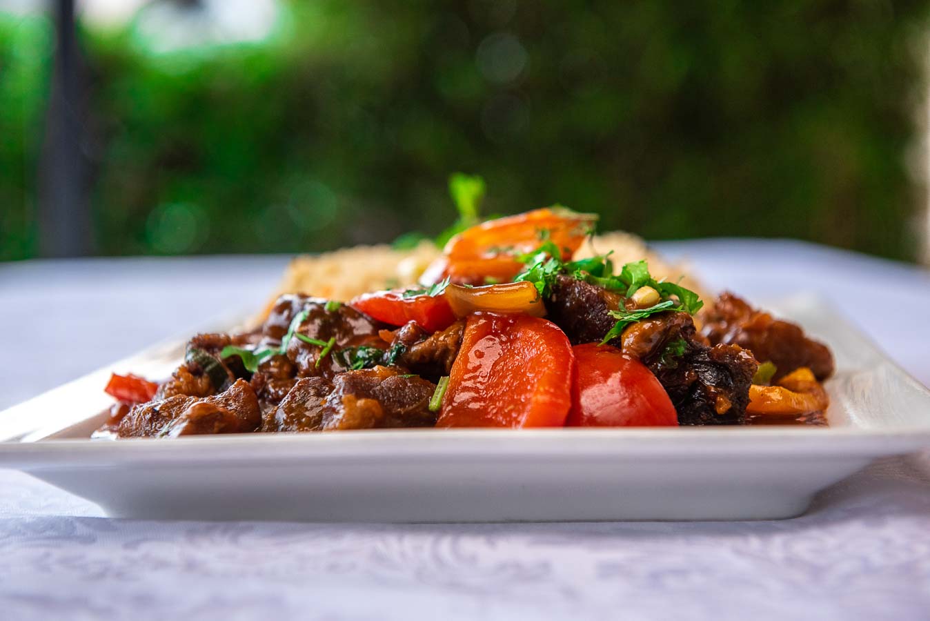 Pan fried goat